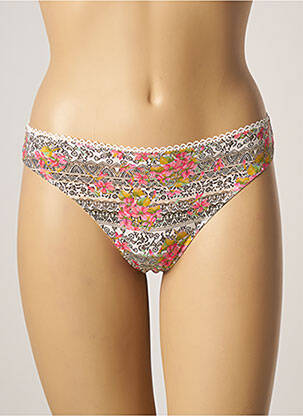 Tanga stretch beige ANTIGEL femme