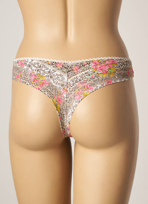 Tanga beige ANTIGEL pour femme