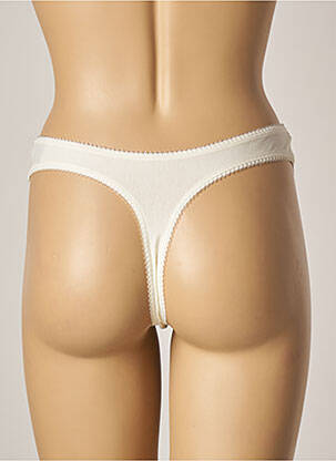 Tanga tissage tulle beige FANTASIE femme