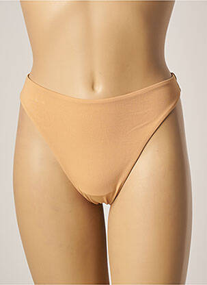 Tanga micro fibres beige HUIT femme