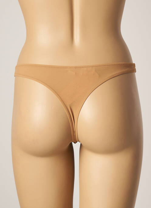 Tanga beige ANTIGEL pour femme