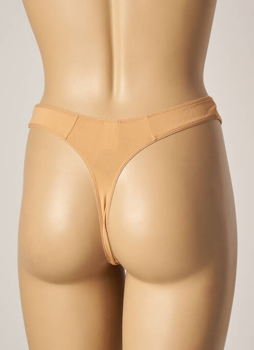 Tanga beige HUIT pour femme