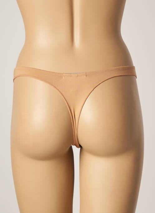 Tanga beige LUNA pour femme