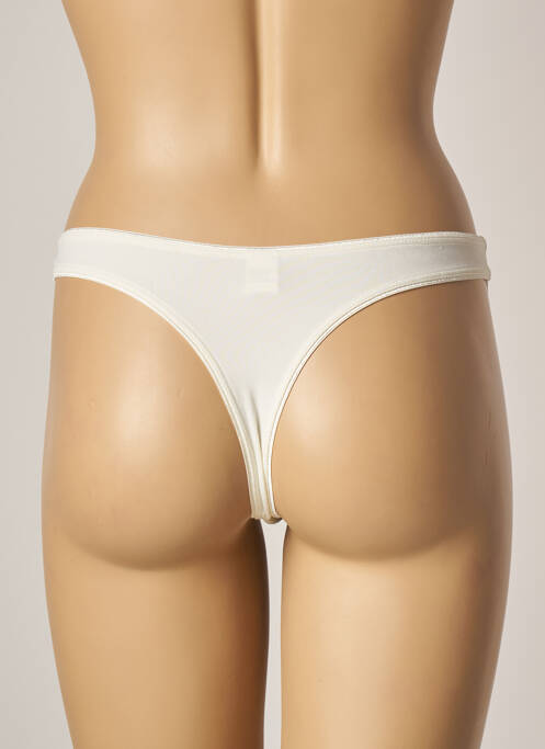 Tanga beige LUNA pour femme