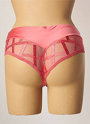 Shorty tulle transparent rose LOUISA BRACQ femme