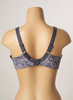 Soutien-gorge avec armature haut soutien-gorge avec mousse de rembourrage amovible gris ELOMI femme