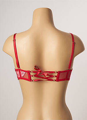 Soutien-gorge légère et transparente haut soutien-gorge moulé rouge ANTINEA femme