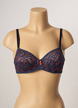Soutien-gorge légère et transparente haut soutien-gorge emboitant bleu ANTIGEL femme