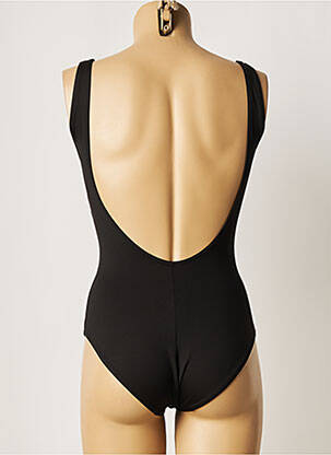 Maillot de bain 1 pièce stretch noir NICOLE OLIVIER femme