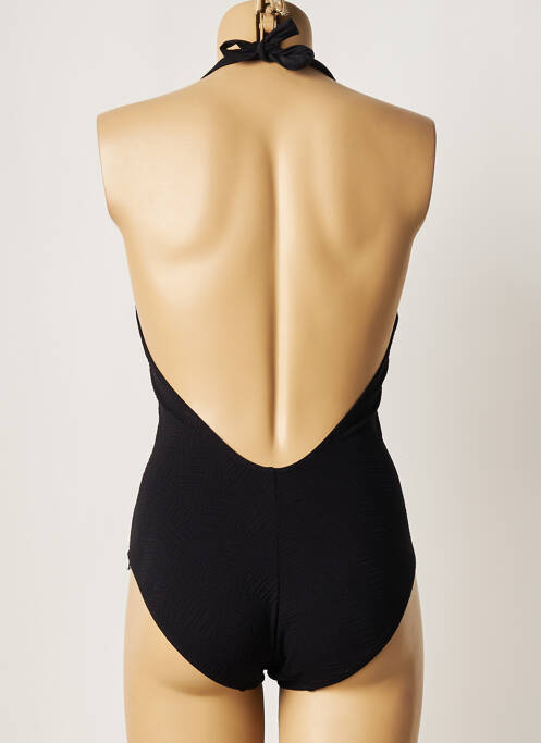 Maillot de bain 1 pièce imprimé fantaisie haut triangles noir LISE CHARMEL femme