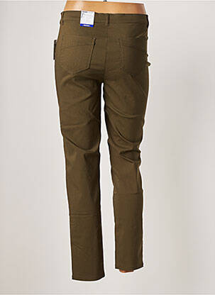 Pantalon 7/8 stretch taille basse vert FRANK WALDER femme