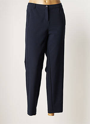 Pantalon droit bleu FRANK WALDER pour femme