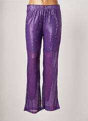 Pantalon large violet MY LILI pour femme seconde vue