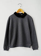 Sweat-shirt gris MINI MOLLY pour fille seconde vue