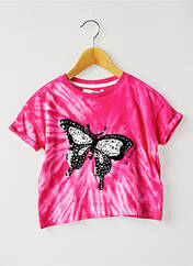 T-shirt rose DESIGUAL pour fille seconde vue