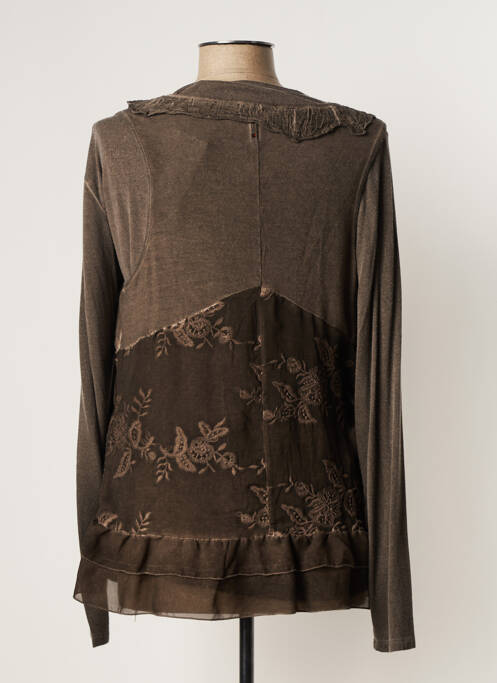 Twin-set marron FRED SABATIER pour femme