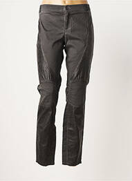 Pantalon droit stretch taille normale gris DEHA femme