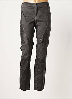 Pantalon droit stretch taille normale gris DEHA femme