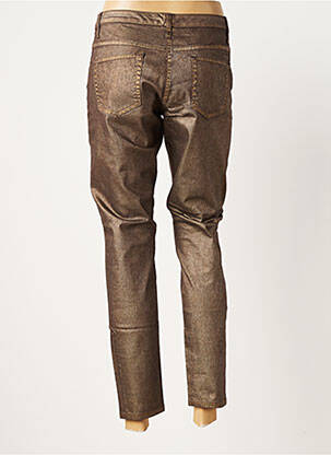 Pantalon slim stretch taille normale marron SANDWICH femme