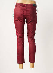 Pantalon 7/8 rouge SO SOON pour femme seconde vue