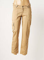Pantalon droit beige HUIT SIX SEPT pour femme seconde vue