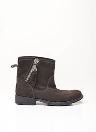 Bottines/boots fourrée talon plat jusqu'à 3cm marron TAMARIS femme