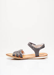 Sandales/Nu pieds gris NOËL pour fille seconde vue