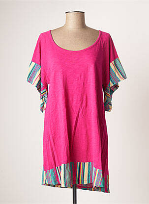 Robe de plage manches courtes rose ROXY femme