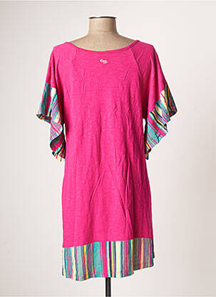 Robe de plage manches courtes rose ROXY femme