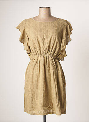 Robe mi-longue manches courtes manches courtes vert MOLLY BRACKEN femme