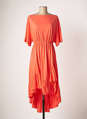 Robe longue orange LILI SIDONIO pour femme
