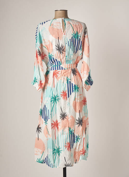 Robe mi-longue blanc LILI SIDONIO pour femme