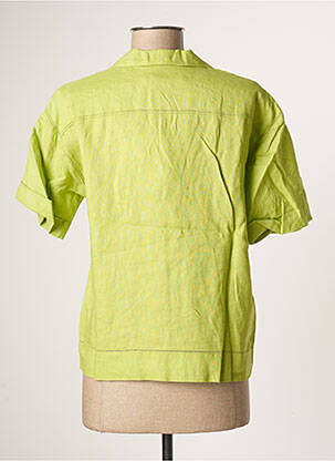 Chemisier coupe droite manches courtes vert COMPTOIR DES COTONNIERS femme