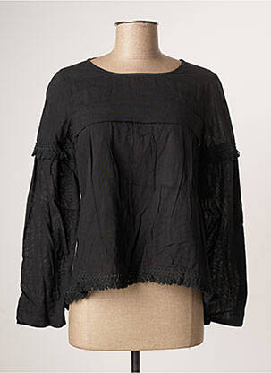 Blouse col rond manches longues noir VOLCOM femme