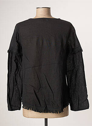 Blouse tissage popeline manches longues noir VOLCOM femme