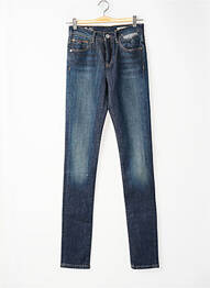 Jeans coupe slim stretch taille haute bleu TOMMY HILFIGER femme