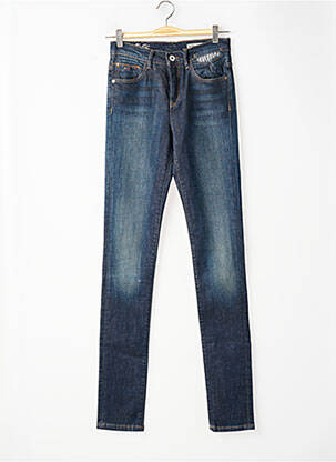 Jeans coupe slim stretch taille haute bleu TOMMY HILFIGER femme