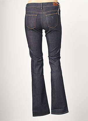 Jeans coupe droite broderie rivets taille basse bleu GUESS femme