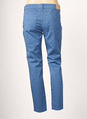 Pantalon slim broderie rivets taille basse bleu SUN VALLEY femme