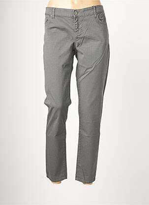 Pantalon slim taille basse taille basse gris SUN VALLEY femme