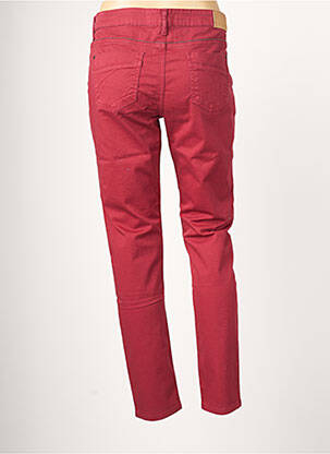 Pantalon slim taille basse taille basse rouge SUN VALLEY femme