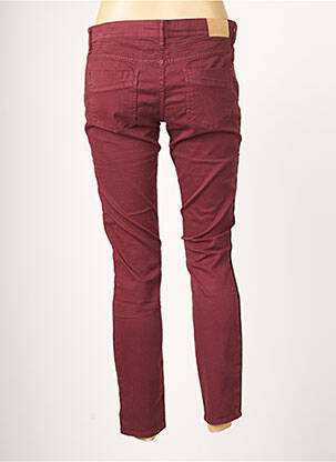 Pantalon slim taille basse taille basse rouge SUN VALLEY femme