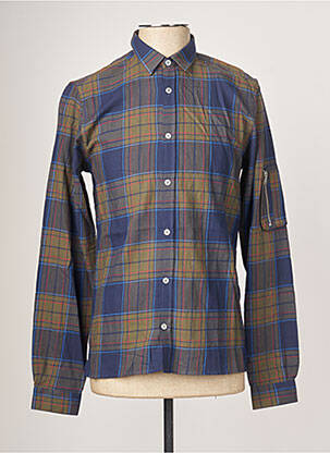 Chemise manches longues poignets boutonnés bleu THE KOOPLES homme