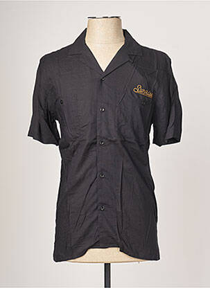 Chemise manches courtes coupe cintrée noir THE KOOPLES homme