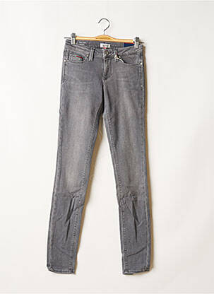 Jeans coupe slim stretch taille normale gris TOMMY HILFIGER femme