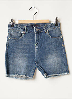 Short stretch taille ajustable bleu KAPORAL fille
