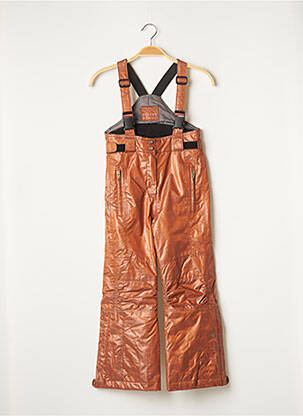 Combi-pantalon fines bretelles fines bretelles marron POIVRE BLANC fille