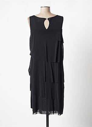 Robe mi-longue sans manche sans manche noir EVALINKA femme
