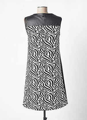 Robe mi-longue sans manche sans manche noir MALOKA femme