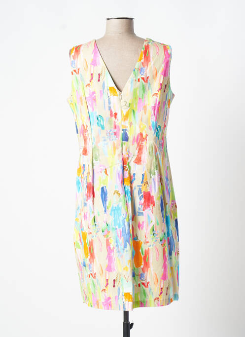 Robe mi-longue jaune PAUL BRIAL pour femme